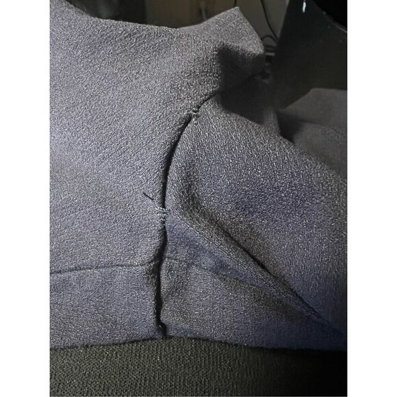 Mesmerize Front Zip Straight Leg Mariel  High Waist Stretch Pants Navy Blue Sz 1 - Picture 7 of 7